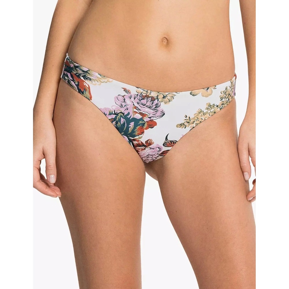 Maaji Reversible Floral Paisley Bikini Bottom White Multi Size XL Beach NEW‎